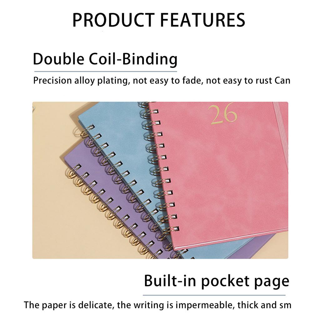 Daily Planner, Hard Cover Calendar Planner With Tabs, Annotated Pages For Student Teachers Academic Weekly And Monthly School Org