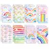 8pcs Ocean Theme Spiral Notebook Marine Life Pocket Memo Pad Portable Tear-Off Notepad Student School Office Supplies Stationery