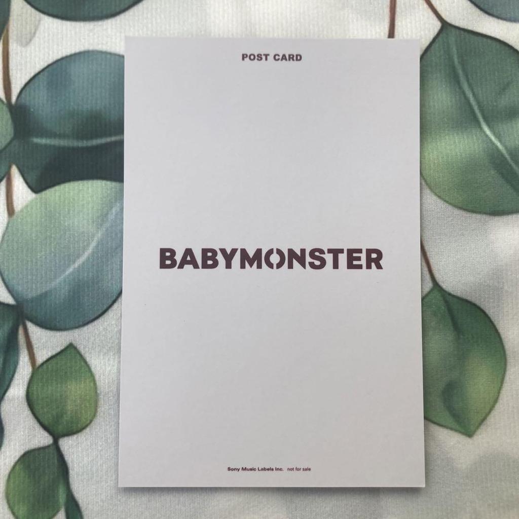 [USED] BABYMONSTER Fan Meeting Parita 5/12 B Prize Limited Signed Postcard