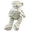 Les Trésors De Lily [P4170] - Beige White Striped 'Teddy Bear' Plush Toy - 17x15x12 Cm