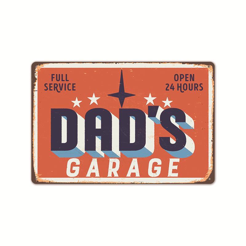 2024 American-Style Industrial Auto Repair Tin Sign - Frameless Decorative Wall Art