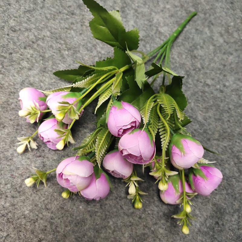 

Floral Camellia Faux Arrangement Decor Silk Flowers Weddings Props Photography светло-фиолетовый