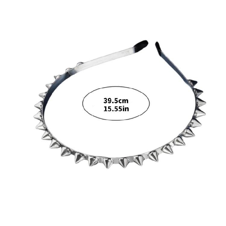 Unique Silver Studded Headbands Multifunctional Stylish Alloys Headpiece Fashionable Head Accessory