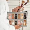 A Cute Dog Print Makeup Bag- Multifunctional Zipper Pouch, Jewelry Storage Bag, Perfect Travel Zipper Small Storage Bag.