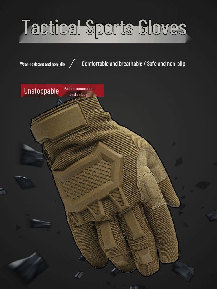 Unisex Taktische Handschuhe mit Rutschschutz: Verschleißfest, Stoßfest, Vollfinger-Touchscreen-Sport-Handschuhe