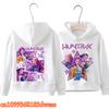 KPop Demon Hunters Front Back Print Boys Girls Hooded Sweatshirt Children's Fall Winter Casual Fashion Warm Pullover Sweatshirt