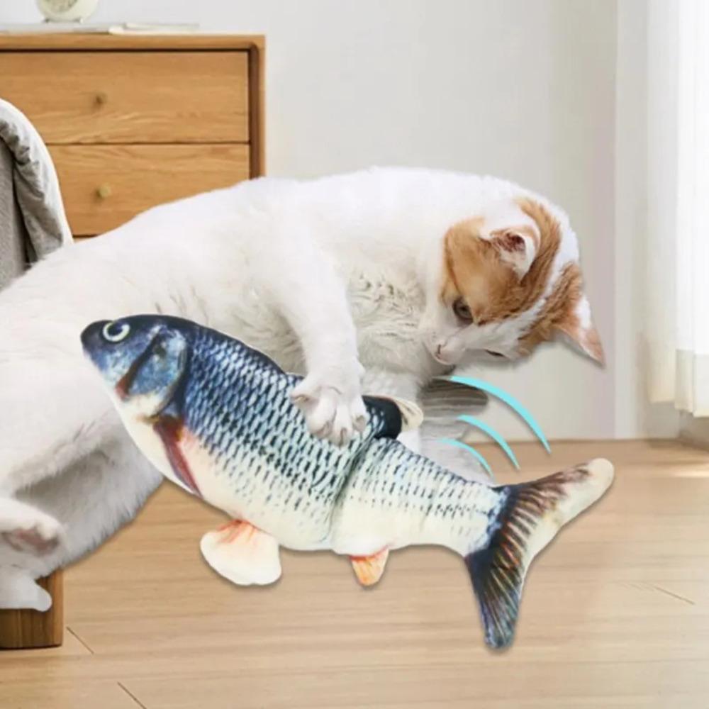 Cat Dog Toy Fish Electric Floppy Simulation Fish Interactive Training Teeth Grinding Pet Chew Toys