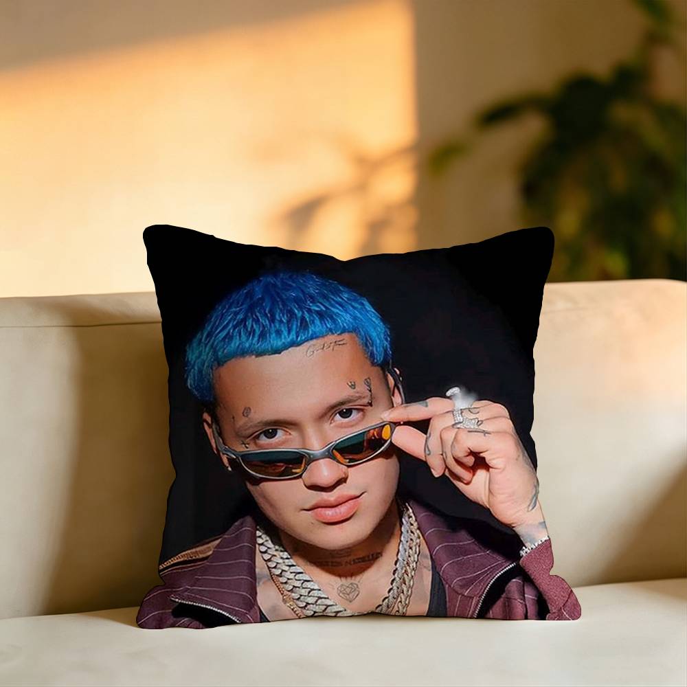 Colombian Rapper BBlessdd Pillow Case Square DoubleSided Sofa Cushion Cover Bedroom Bedside Pillow