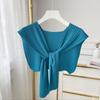 Autumn Winter Knit Shawl Bib For Women Elegant Shoulder Wrap Scarf Neck Warmer Cozy Cape Style Fashionable Accessories