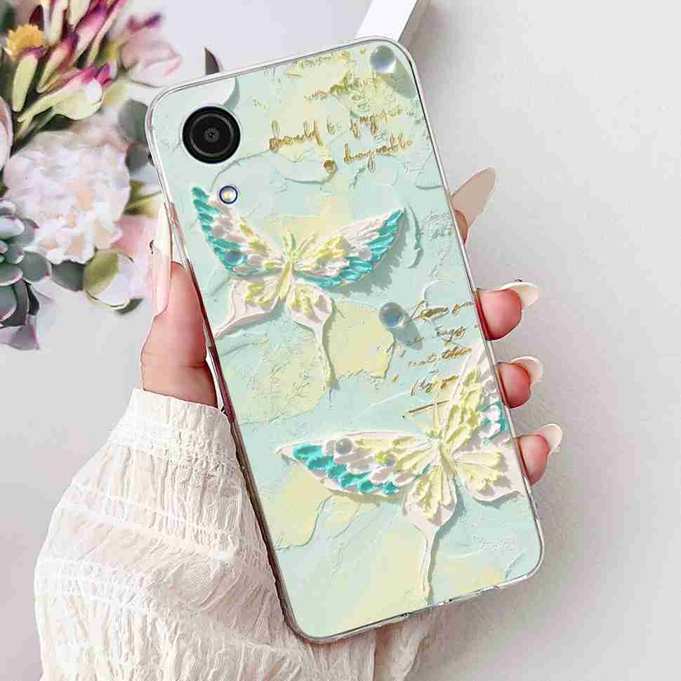 For Samsung A03Core Case Soft Silicone Cute Heart Painted Cover Case For Samsung Galaxy A03 Core SM-A032F TPU Fundas Capa