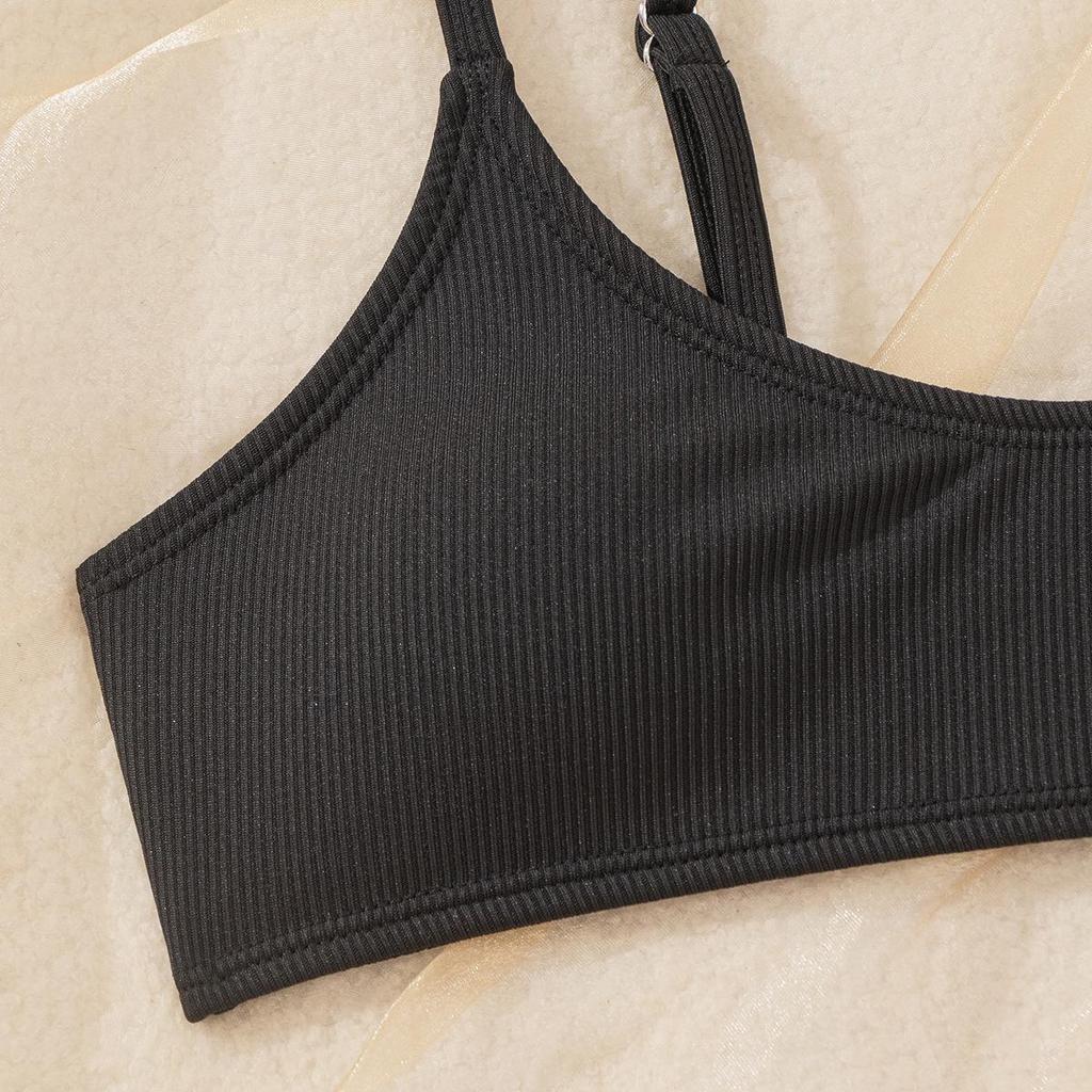 2023 V-Shaped Ribbed Bikini with Split Pants - Sexy Women's Swimwear