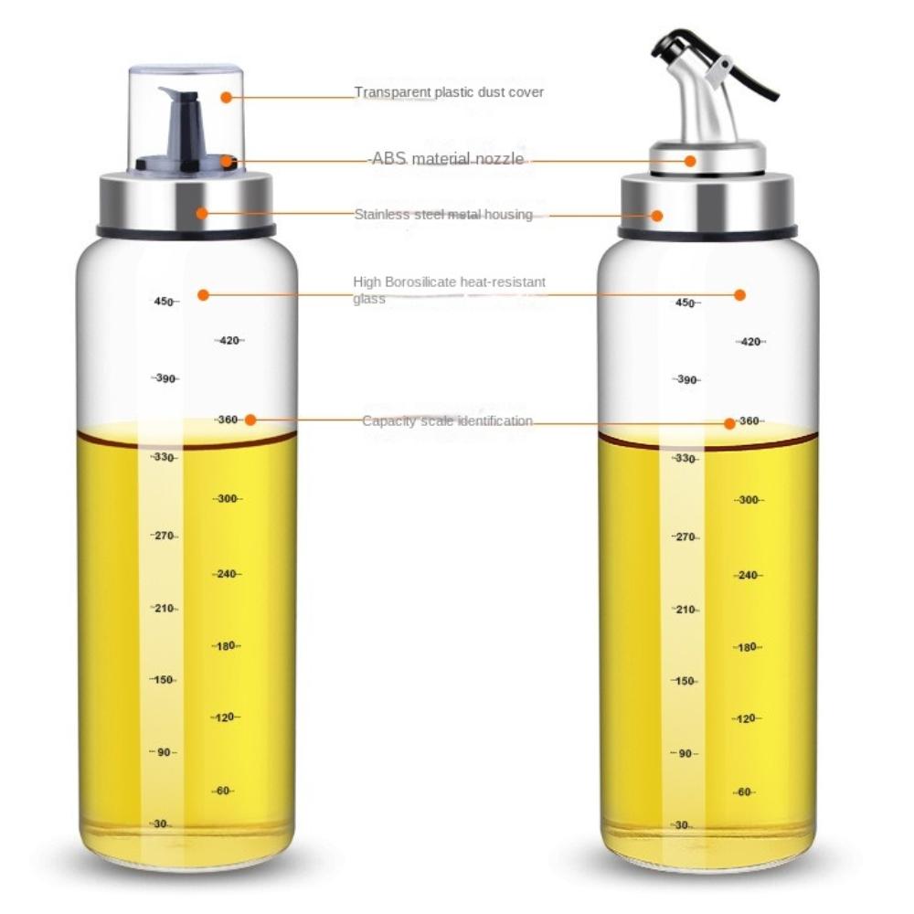 Automatic Opening Cooking Sauce Bottle 180/300/500ml Oil Storage Bottles  for Vinegar