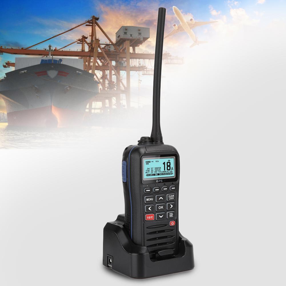 Marine Handheld Handset Radio VHF Floating IPX7 Waterproof Built In Global Positioning System  DSC