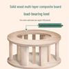 Portable Smokeless Moxibustion Stool with Solid Wood Legs for Warm Sitz Bath and Moxa Sticks