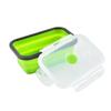 Multifunctional Bento Box Silicone Collapsible Lunch Box Food Storage Container   Microwavable Portable Picnic Camping Outdoor