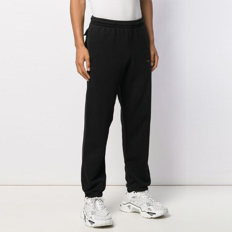 Off-White Arrow Print Sport Casual Pants Men Bottoms Black OMCH026F19E300101060