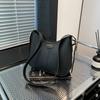 Casual Large-capacity Foreign Style 2054 New Trend Pendant Fashionable Solid Color Simple Crossbody Shoulder Bucket Bag
