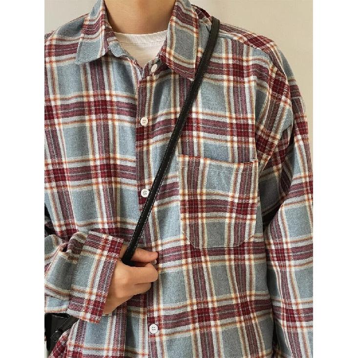 2024 Letter Long Sleeve Shirt Japanese Hong Kong Style Ins Loose Shirt Boys Summer Trendy Versatile Casual Coat