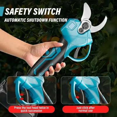 Electric Pruning Shears Cordless Rechargeable Tree Branch Pruner Garden Electric Scissors for Yard Garden Lawn Tools