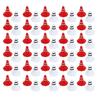60 Pcs Traffic Cones Toys Red White Mini Traffic Cones Miniature Lifelike Road Block for Soccer Training RC Car Gaming