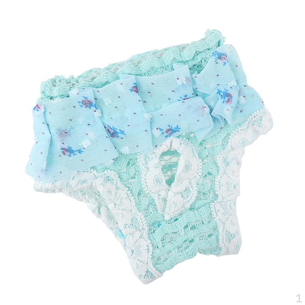 

Elastic Female Dog Physical Pant Diaper Sanitary Underwear Lace Lake Blue S