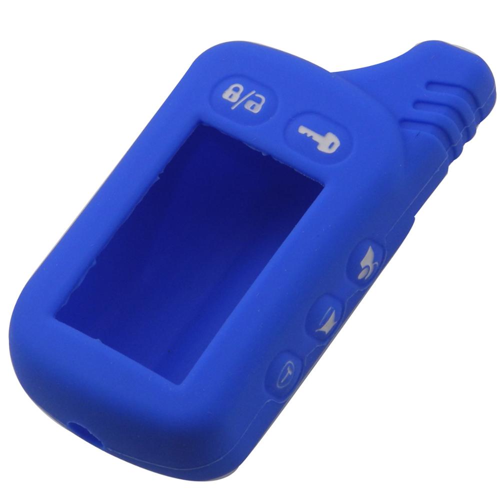 jingyuqin For Tomahawk TZ9030 TZ9010 SL-950 S-700 Silicone Case KeyChain For Russian 2-way Alarm System Alarm Key Fob Cover