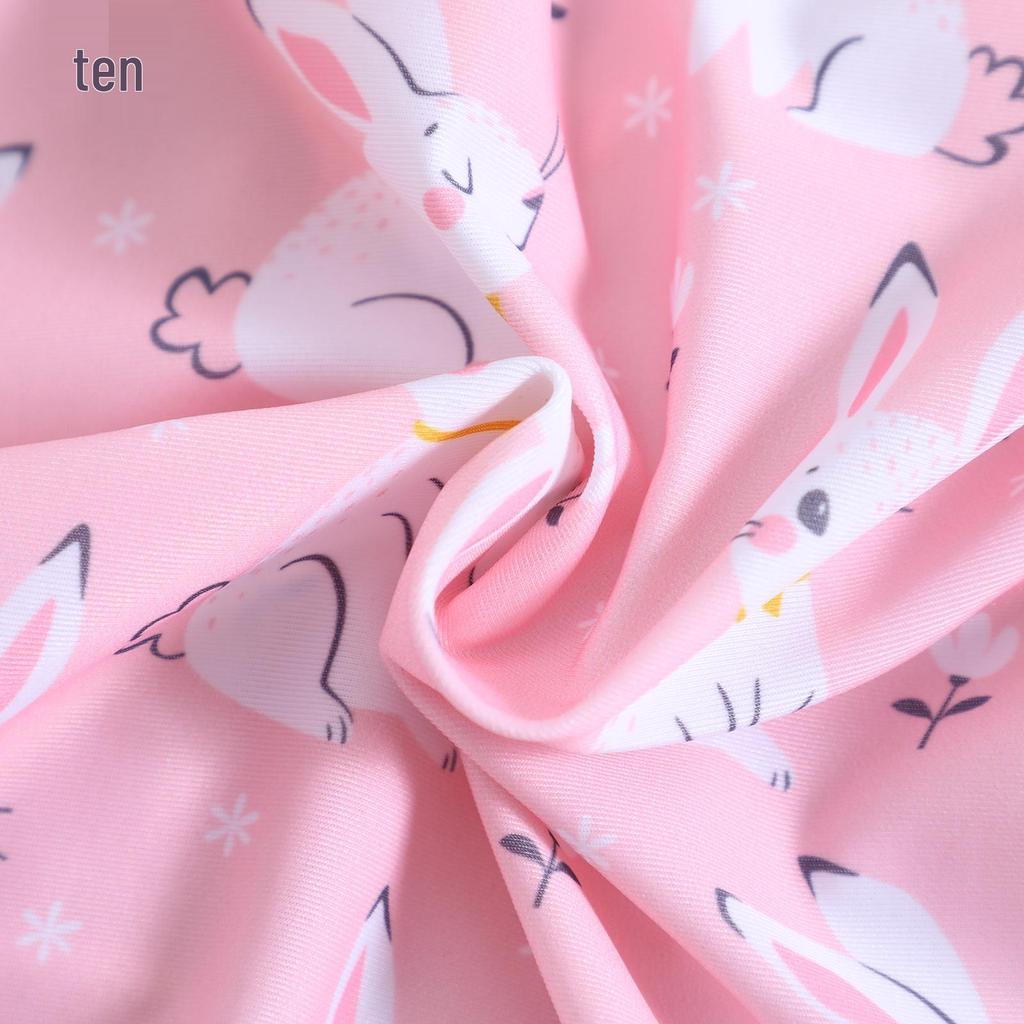 Girls' Cartoon One-Piece Swimsuit with Sun Protection