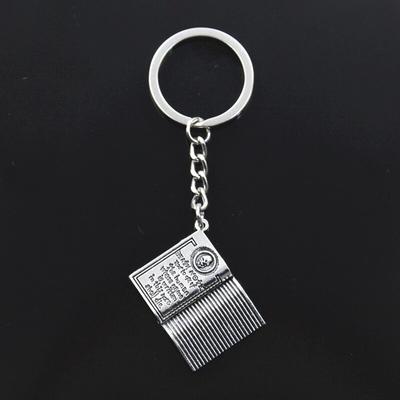 Nouveau porte-clés 32x24mm livre Note de mort pendentifs bricolage hommes voiture porte-clés porte-anneau porte-clés Souvenir bijoux cadeau