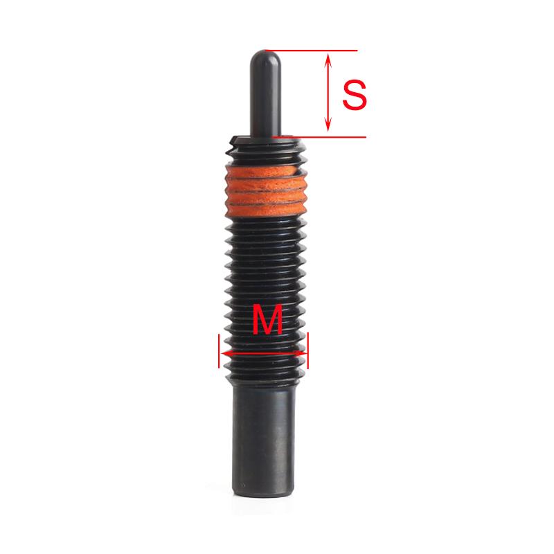2pcs Bolts Spring Plunger, Automation Components,Spring Plungers, Hexagon Lock Spring Screw and Pin,Long Stroke Plunger