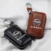 Car Key Case Leather Wallets Housekeeper Covers Zipper Bag For Nissan J10 X-Trail Qashqai Juke Leaf Micra NOTE Patrol Pulsar