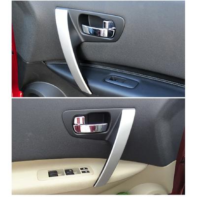 Základna kliky dveří auta Vnitřní klika Stříbrná klika ABS kryt pro Nissan QASHQAI J10 2007-2015 80945-JE50A
