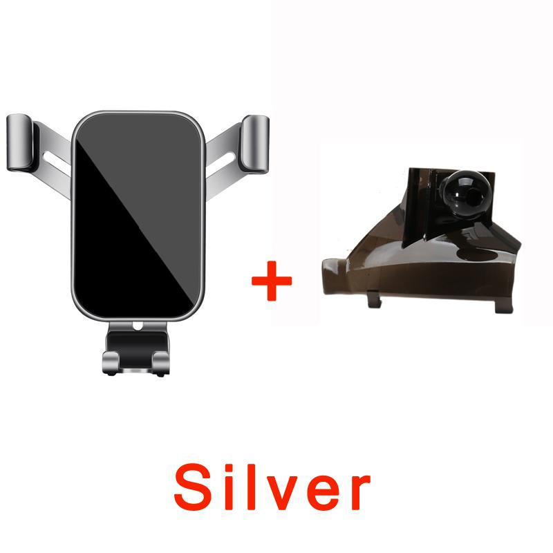 

LHD! For Subaru Forester SK 2019 2020 2021 Car Air Vent Mount Adjustable Smartphone Holder Stand Mobile Phone Cradle Accessories срібний