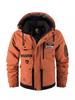 Men's Thickened Waterproof Hooded Cotton Coat - Outdoor Winter Warm, Plus Size Jacket