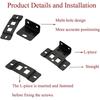 Thickened L-Shaped Metal Corner Brace 90 Degree 2-In-1 Interlocking Furniture Connector Bracket With Screws 10/20 Pack