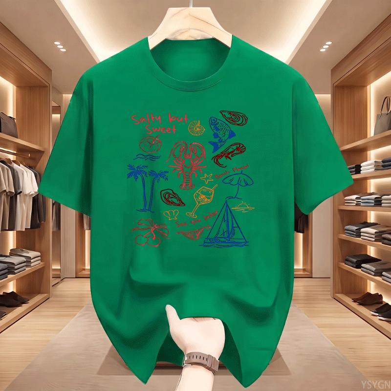 Salty But Sweet T Shirt Unisex Unisex Retro Summer Beach Unisex Tee Coastal Girl Ladies Vibes Tshirt Sea Food Tees Clothing Tops