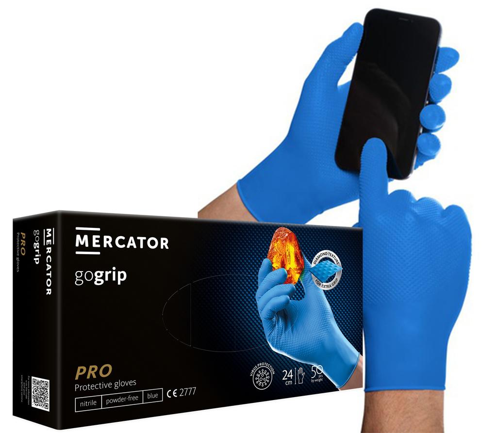 Nitrile Gloves 50 Pcs 10- Gogrip Blue