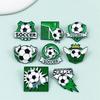 8PCS Elegant Soccer Themed Brooches Zinc Alloy Safety Corsage Pin Souvenir Perfect For Gifting And Event