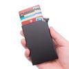 Anti-Magnetic RFID Anti-Theft Metal Card Holder with Automatic Pop-Up Feature.