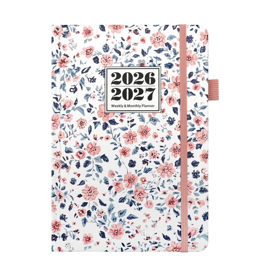 2026-2027 Englischer Terminplaner, A5-Format, 72 Seiten / 144 Seiten, Tagesplaner/Kalender/Notizbuch