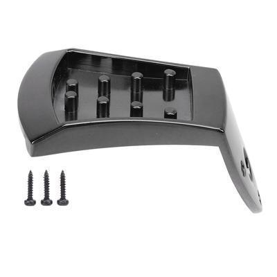 Triangle Mandolin Tailpiece Black Metal Replacement for 8 String Arched Top with Screws