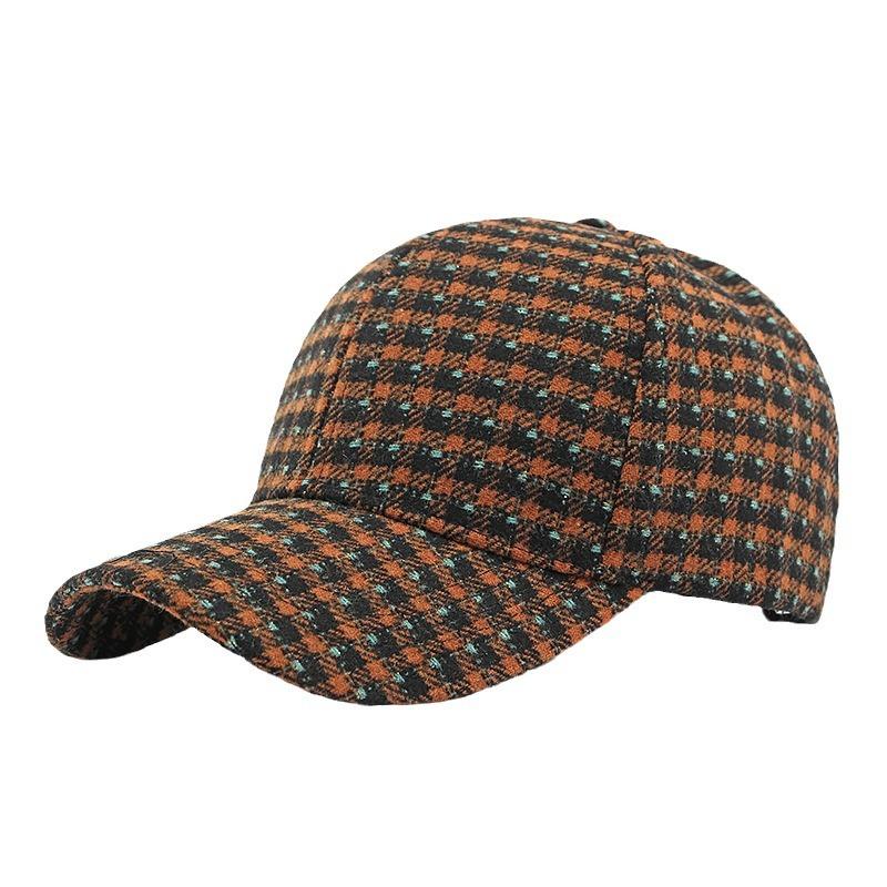 Woolen Hat Children Spring and Autumn New Hard Top Cap Women's Fashion Thermal Baseball Cap Sun Protection Visor Male Tide