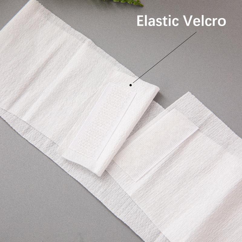 100 kusů Jednorázové Spa Obličejové Čelenky Pružné Netkané Měkké Péče o Pleť Vlasová Páska s Pohodlným Uzávěrem pro Kosmetický Salon