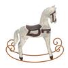 Rocking Horse Ornament Vintage Decorative Table Decoration Resin Iron Bookshelf Decor