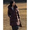Demana Women's Long Hooded Puffer Down Jacket