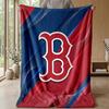 Boston Red Sox Flannel Fleece Blanket Cozy Warm Throw Blanket For Couch Bed Travel All Season Use