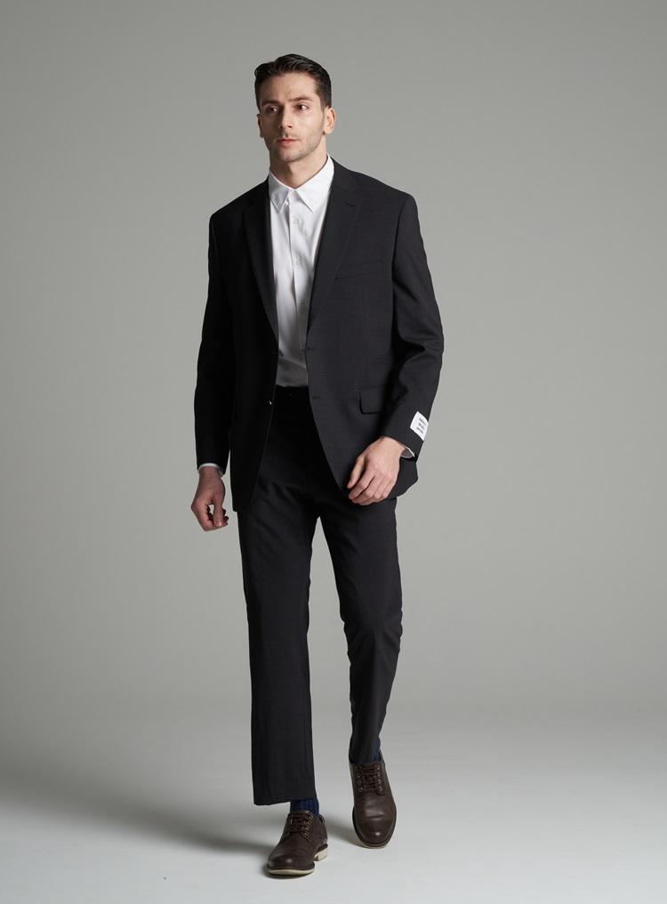 Comspace1980 [M~5Xl] Wool Blend Single Set-Up Suit_Black