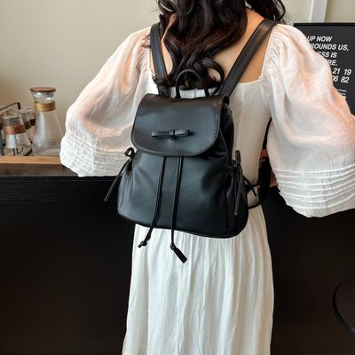 Korean Version of Fashion Portable Small Bag Women's 2025 New Exquisite High-end Backpack Leisure Travel Small Schoolbag