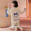 Raglan Sleeve Cartoon Baby Pajamas for Spring and Autumn 2026 - Long Sleeve Pants Set for Medium and Large Girls