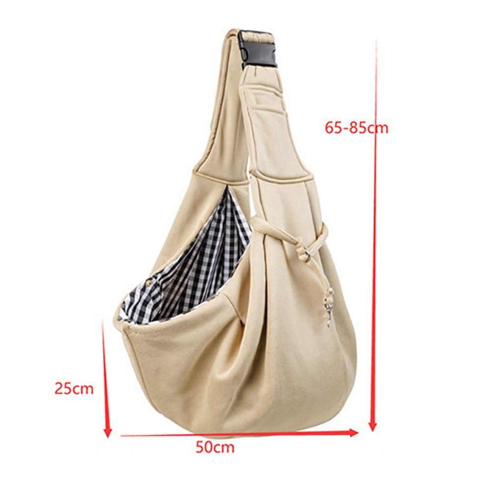 Einfarbige Hunde-Umhängetasche Beidseitig Große Kapazität Welpen-Sling-Tragetasche Faltbar Verstellbarer Schultergurt