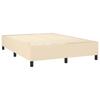 Maison Exclusive - Sommier à lattes de lit avec matelas Crème 140x200 cm Tissu